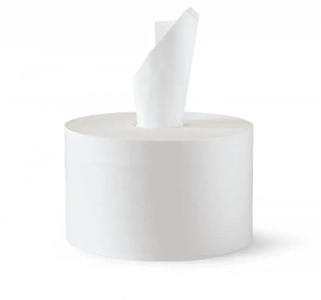 Туалетная бумага «Джамбо» 2-слойная целлюлозная, белая 110м с центральным вытяжкой (12 шт/уп)